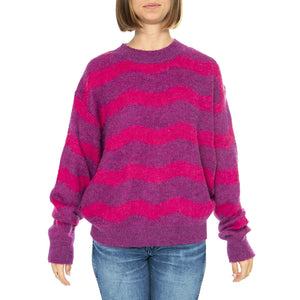 Jersey Rayas Berenjena y Fucsia - Maglione Donna Multicolore 43W/10623  WILD PONY 