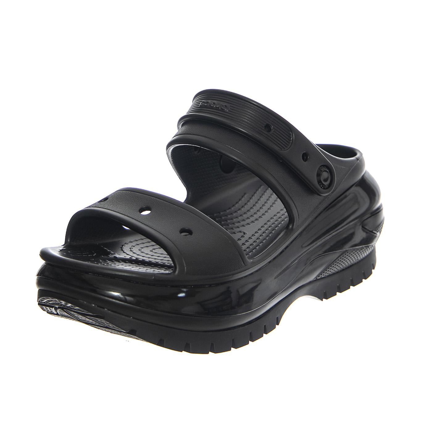 Classic Mega Crush Sandal W-BLK - Sandali Donna Neri CR.207989-BLK  CROCS 
