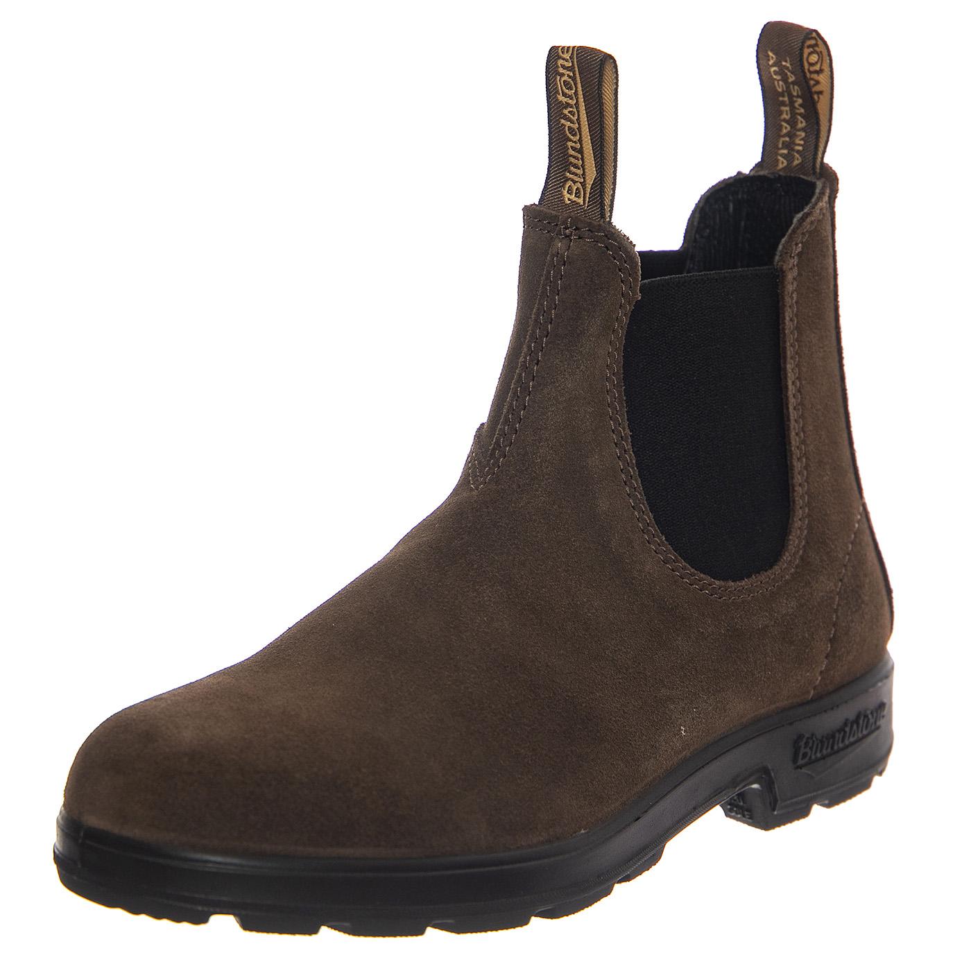 2410 Brown Suede Brown & Brown Boots - Stivaletti Profilo alla Caviglia Uomo Marrone 2410-BROWN & BROWN . BLUNDSTONE 