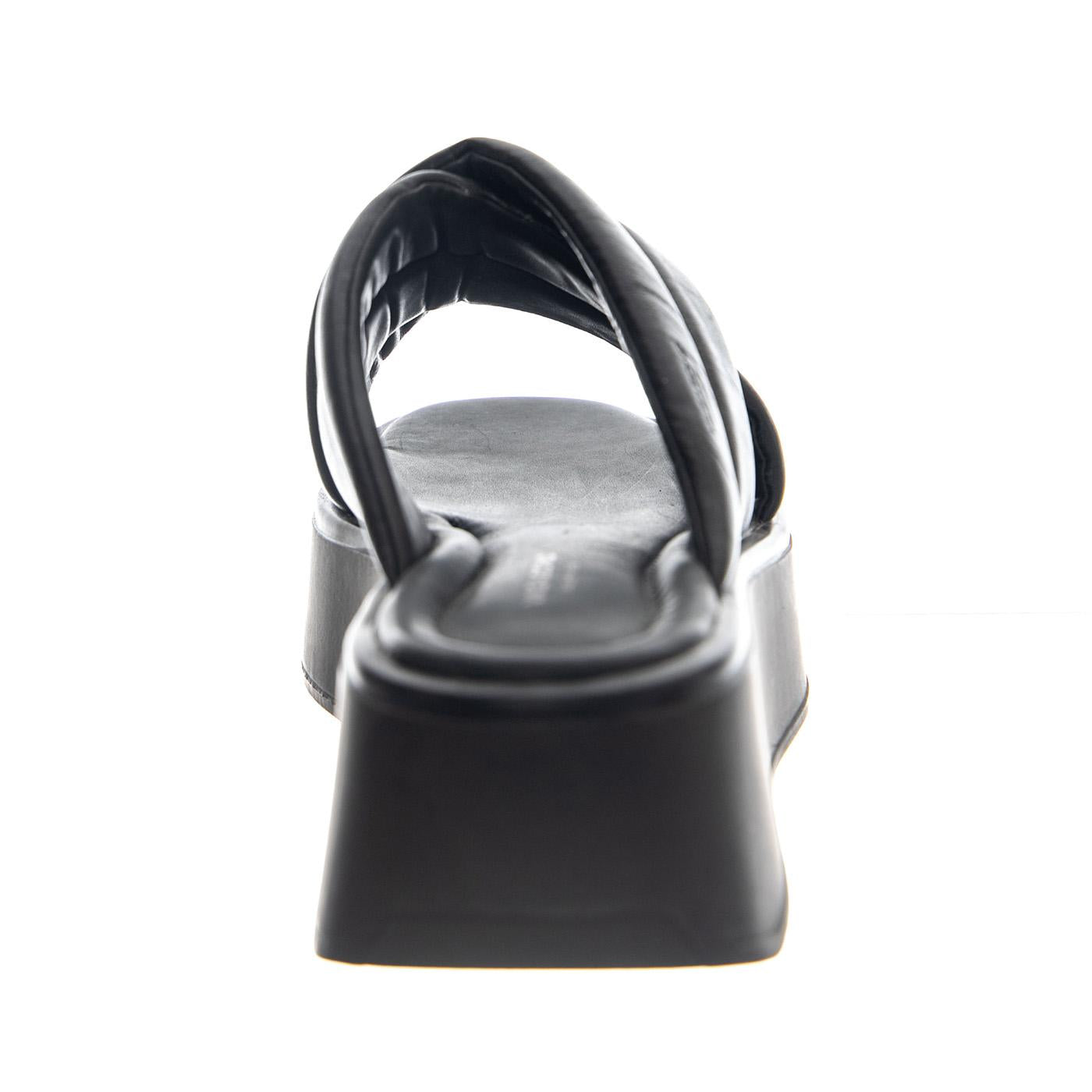 COURTNEY BLACK/BLACK COW LEATHER - Sandali Donna Neri VBS5334-201-92 . VAGABOND 