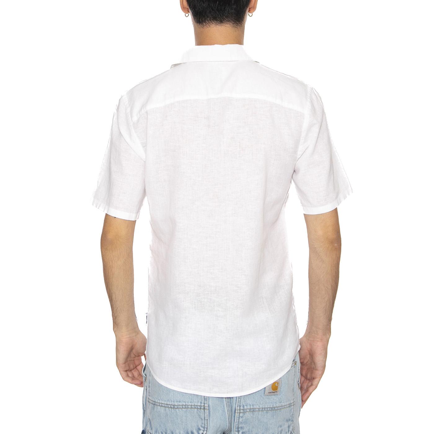 Onscaiden Life Solid Resort White - Camicia Mancihe Corte Uomo Bianca 22025116-W  ONLY & SONS 