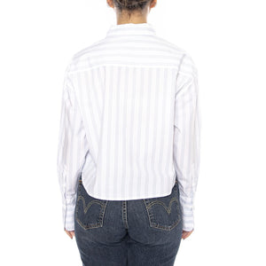 CUFFED SHIRT HALOGEN STRIPE - Camicia Donna Bianca 112376967 BL LEE 