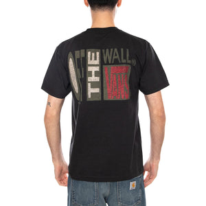 STRETCH STACK CRACKLE S BLACK - Maglietta Girocollo Uomo Nera VN000SWE BLK1 VANS 
