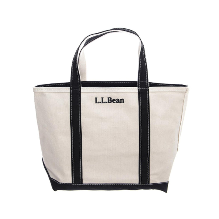 Zip-Top Boat & Tote Small - Black Trim - Borsa Bianca / Nera LLA304906-10001  L.L.BEAN 
