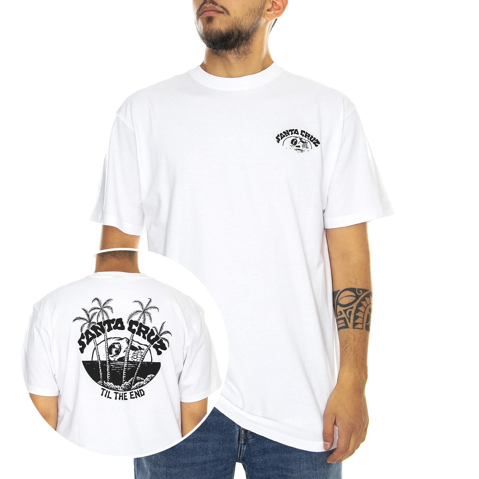  Horizon Tee White  SANTA CRUZ 