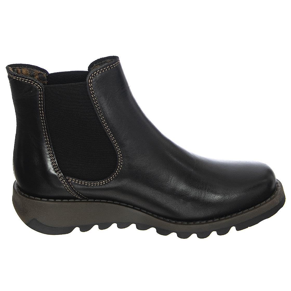 Salv Rug - Stivaletti Profilo alla Caviglia Donna Neri P143195000  FLY LONDON 