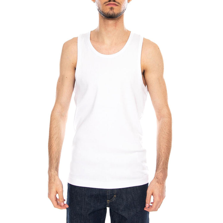 Ribbed Tank Bright White - Canotta Uomo Bianca 112376487 WHT LEE 