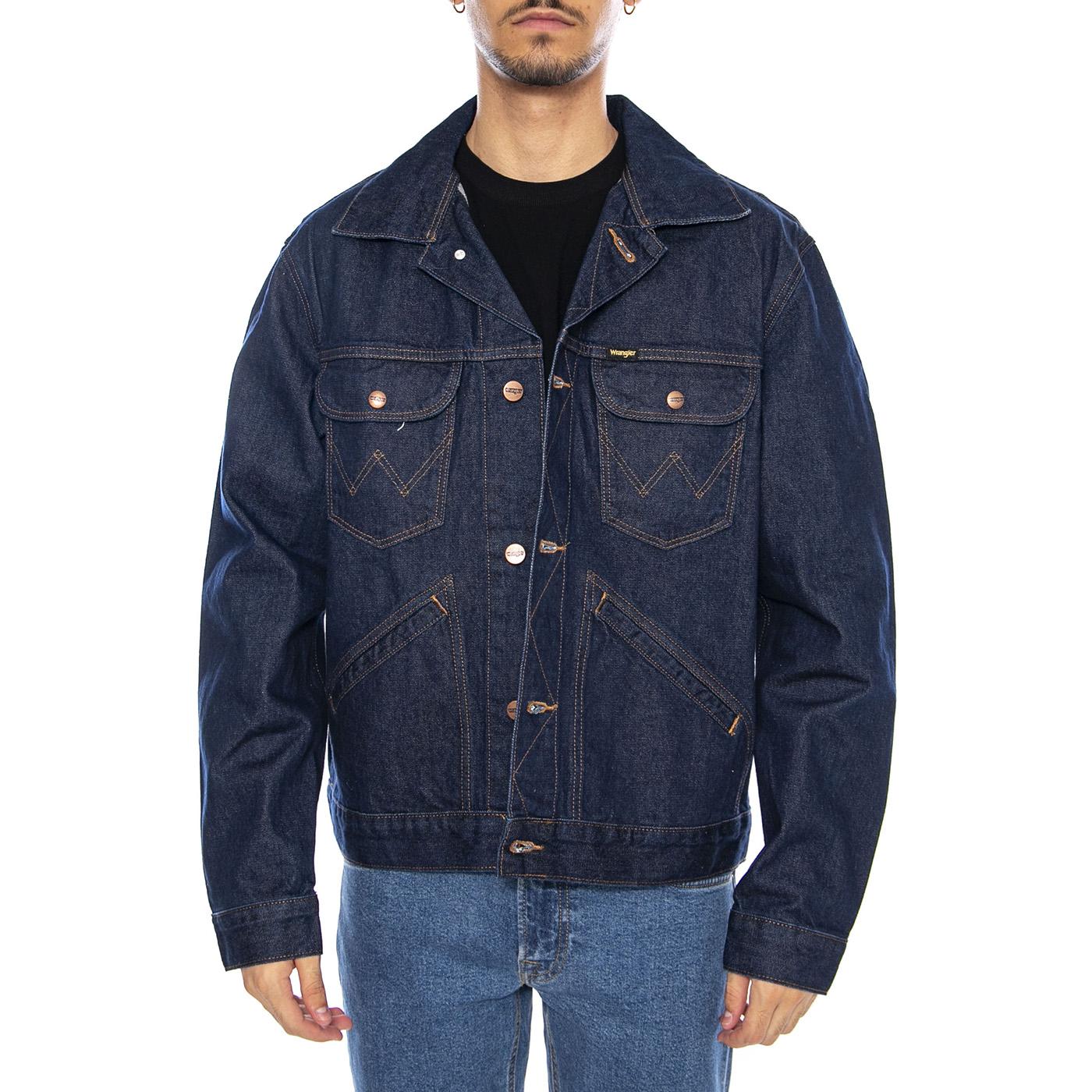 124MJ Rinse Jacket - Giacca Denim Jeans Uomo Blu 112341042-BLUE . WRANGLER 