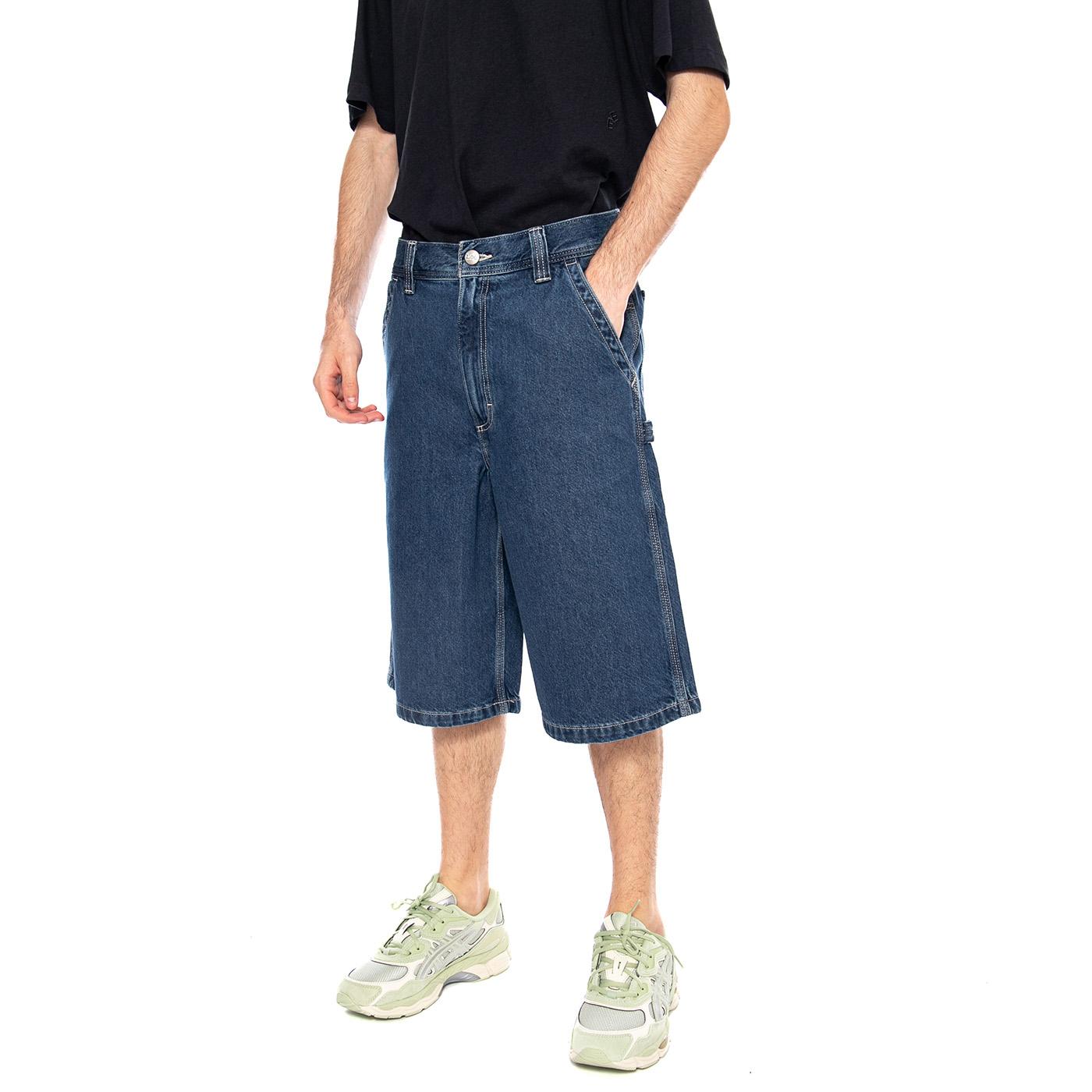 Workwear Skater Short Right On Blue - Bermuda Denim Jeans Uomo Blu 112376302 BL LEE 