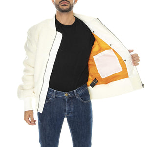 MA-1 Teddy Off White - Giacca Invernale Uomo Bianca 108102-16  ALPHA INDUSTRIES 