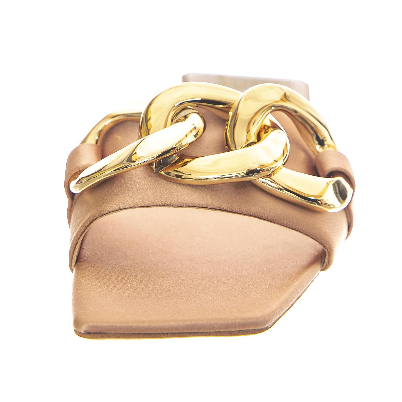 W' Park Gold Satin  Sandals - Sandali Donna Oro JC-PARK-GLD  JEFFREY CAMPBELL 