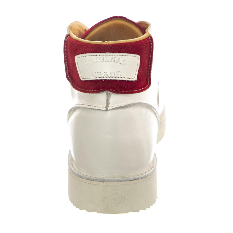 Considered White Red - Scarpe Stringate Profilo Alto Donna Bianche OGSCONSIDERED-WHTRED  ORIGINAL GRADE 