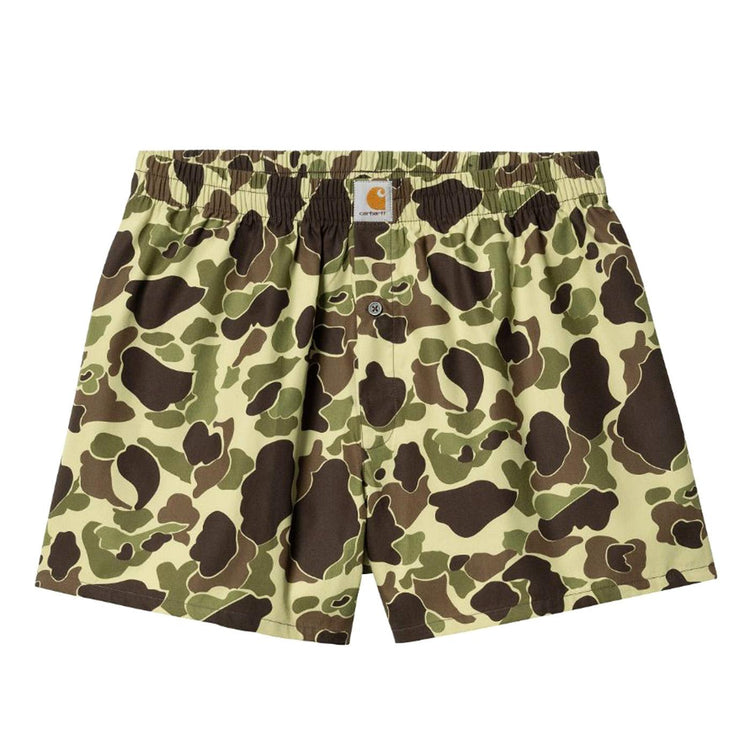 Cotton Boxer Camo Duck, Green - Boxer Uomo Camo Multicolore I032355.2EQXX  CARHARTT WIP 