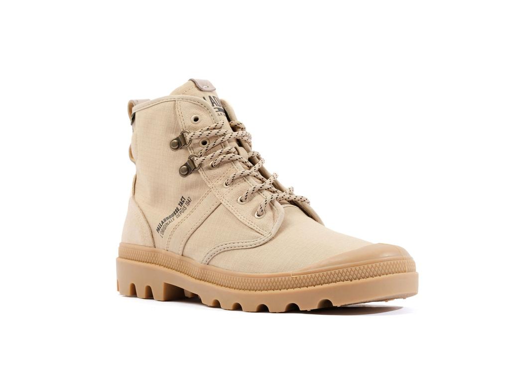 Pallabrousse Tact Txt Beige - Scarpe Stringate Profilo Alto Uomo Beige PAS08838-264-M  PALLADIUM 