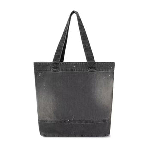 DENIM TOTE BLACK - Borsa Tote Shopping Denim Jeans Nera I037032 89EJ CARHARTT WIP 