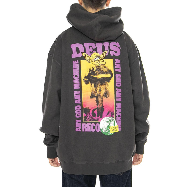 Angel Energy Hoodie Anthracite - Felpa Uomo Grigia DMF248534  DEUS EX MACHINA 