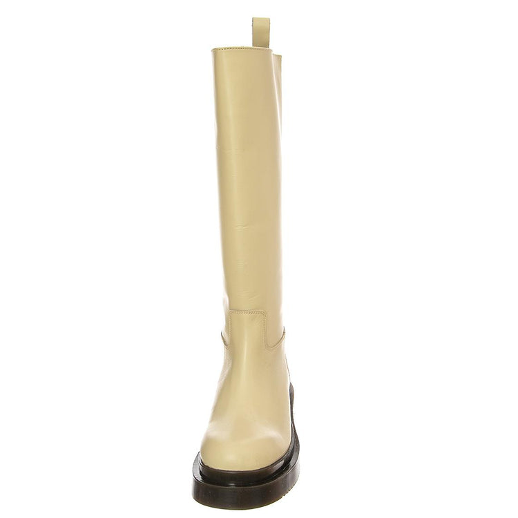 BOOT 20 GREASY MILK - Stivali al Ginocchio Donna Beige BTSTBOOT20-MLG . MR BOOTS 