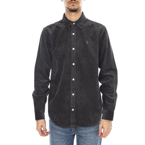 L/S Madison Cord Shirt Graphite / Graphite -- Camicia Uomo Grigio Scuro I029958.2F9XX . CARHARTT WIP 