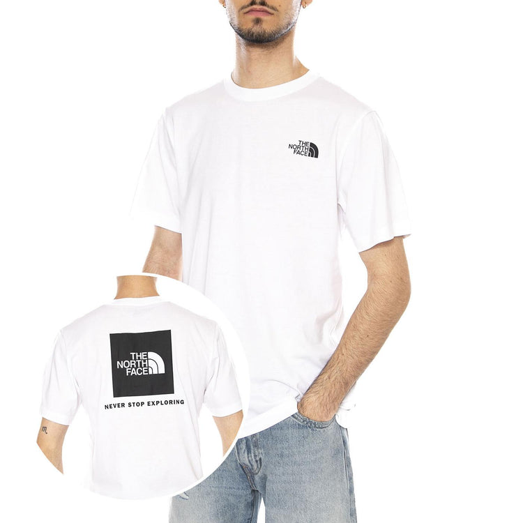 M EVO BOX NSE REG SS - Maglietta Girocollo Uomo Bianca NF0A8B6K FN41 THE NORTH FACE 