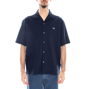 CAMICIA M/C - Camicia Maniche Corte Uomo Blu CH2347 166 LACOSTE 