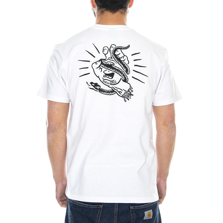  Snake Bite T-Shirt White  SANTA CRUZ 