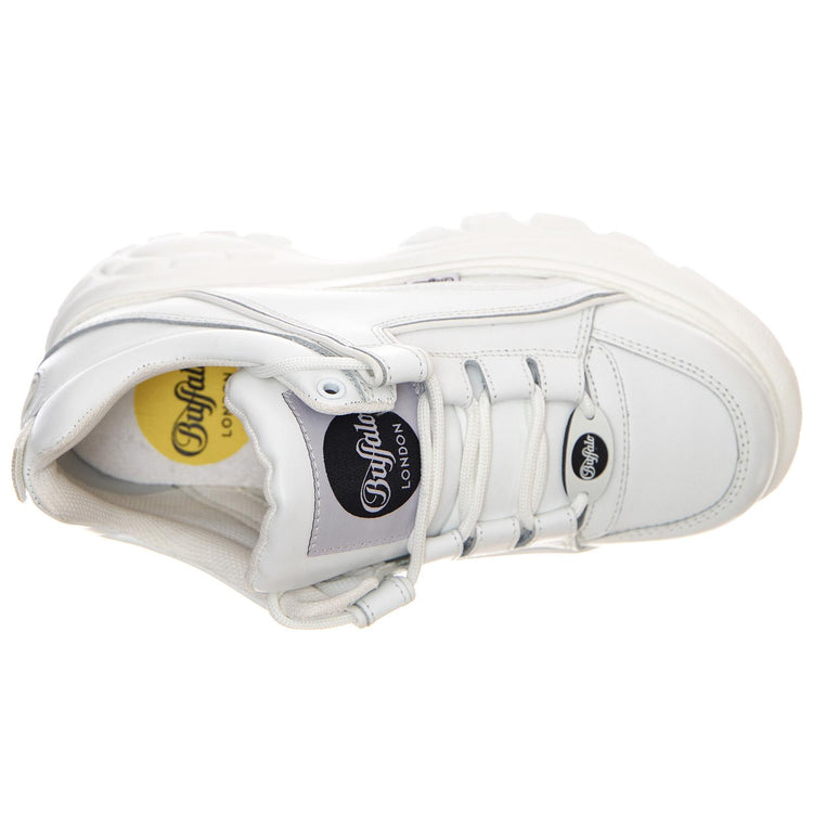 Buffalo Plateau Sneakers - White - Scarpe Profilo Basso Donna Bianche BFL1339-14-BL . BUFFALO 