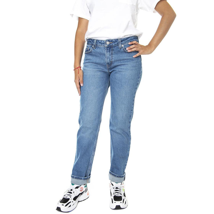 Low Pitch Straight Napa Moon - Pantaloni Denim Jeans Donna Blu A1559-0002  LEVIS 