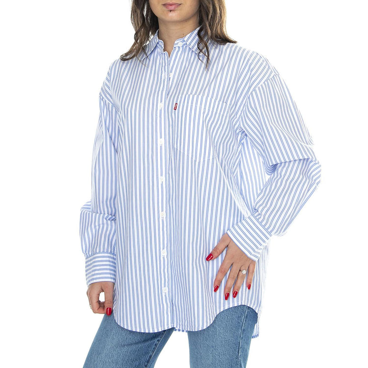 Lola Shirt Bearberry Stripe Blue Yonder Blue - Camicia Donna Blu / Multicolore A9179-0001  LEVIS 
