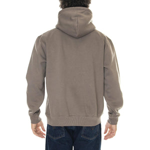 Hooded Carhartt Sweat Barista / Mirror - Felpa con Cappuccio Uomo Grigia I030547.1R8XX  CARHARTT WIP 