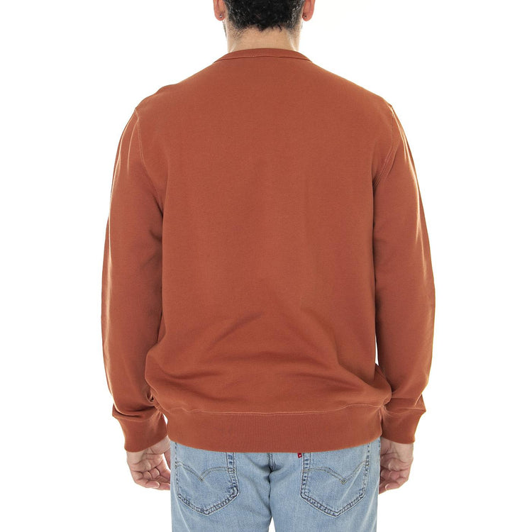 Signature Logo Sweat Sienna - Felpa Girocollo Uomo Marrone 59337-075  BEN SHERMAN 
