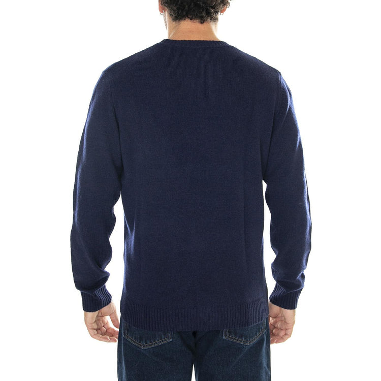 M' Original HM Sweater Naval Academy Blue - Maglione Girocollo Uomo Blu A4320-0001  LEVIS 