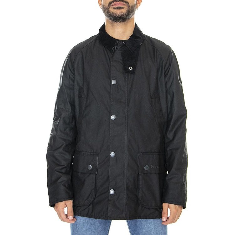 Bodey Wax Black Grey Stone Tartan - Giacca Invernale Uomo Nera 222MMWX1843-BK71  BARBOUR 