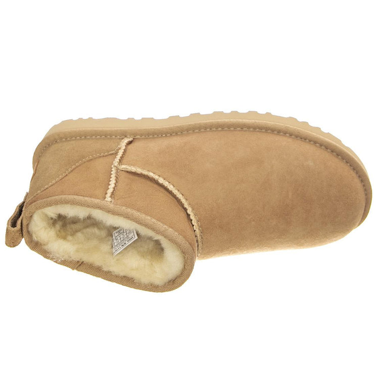 W Classic Ultra Mini Sand - Scarpe Profilo Basso Donna Beige W-1116109SAND . UGG 