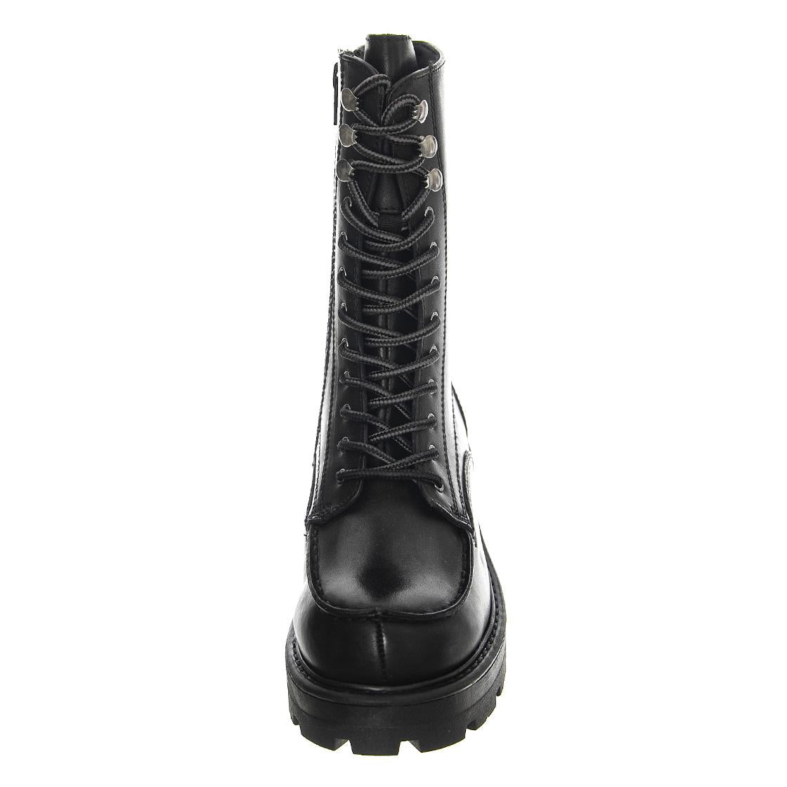 Cosmo 2.0 Cow Leather Black Boots Low Heel Chunky - Stivali Stringati Donna Neri VBS5455-101-20  VAGABOND 