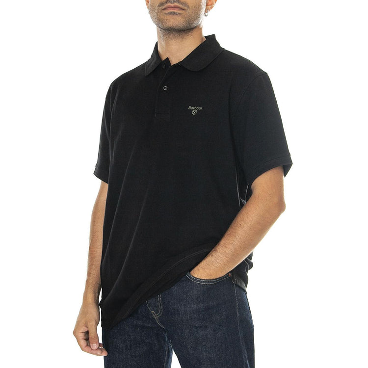 Lightweight Sports Polo Black - Polo Uomo Nera SS24-MML1367-BK31  BARBOUR 