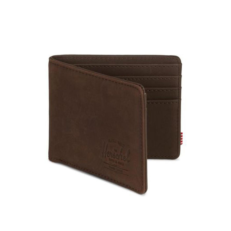 Hank Leather Rfid Nubuck Brown - Portafogli in Pelle Marrone 10368-02233-OS  HERSCHEL 