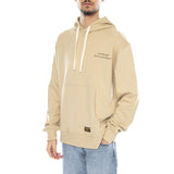 Neu definierter Hoodie – Herren-Hoodie in Hellkhaki mit Katzenmotiv