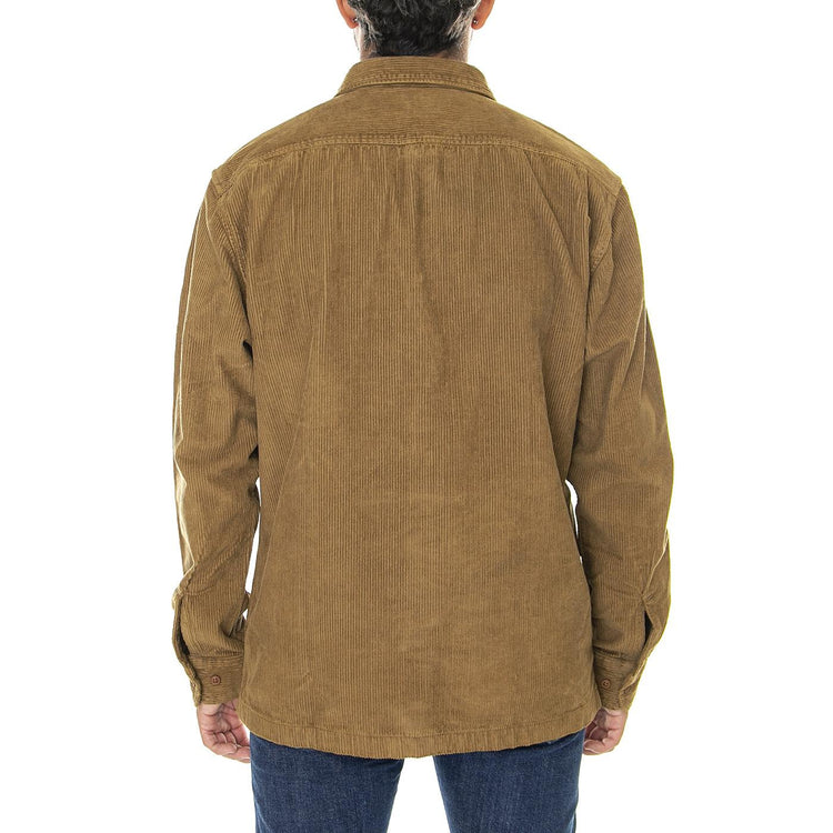 LS Chetopa Shirt Tubleweed-L68OCV84 - Camicia Uomo in Velluto Marrone 112322570  LEE 