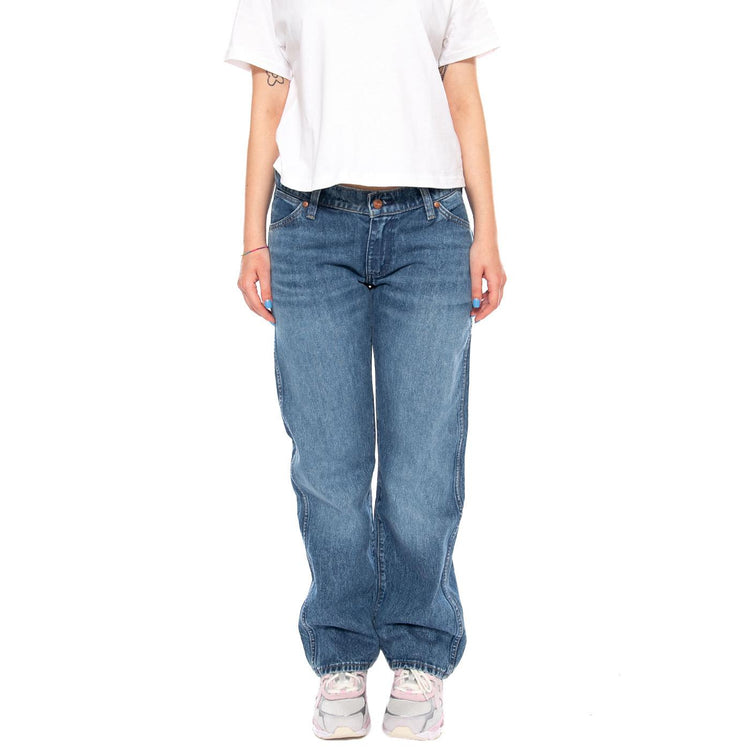 LOW RISE COWBOY JEAN LASSO LAGOON BLUE - Pantaloni Denim Jeans Donna Blu 112371112 BL WRANGLER 