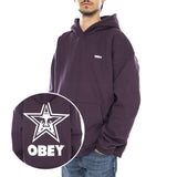 Bold Star Extra Heavy Hoof Fleece Plum Perfect - Herren-Hoodie Lila Herren OBEY