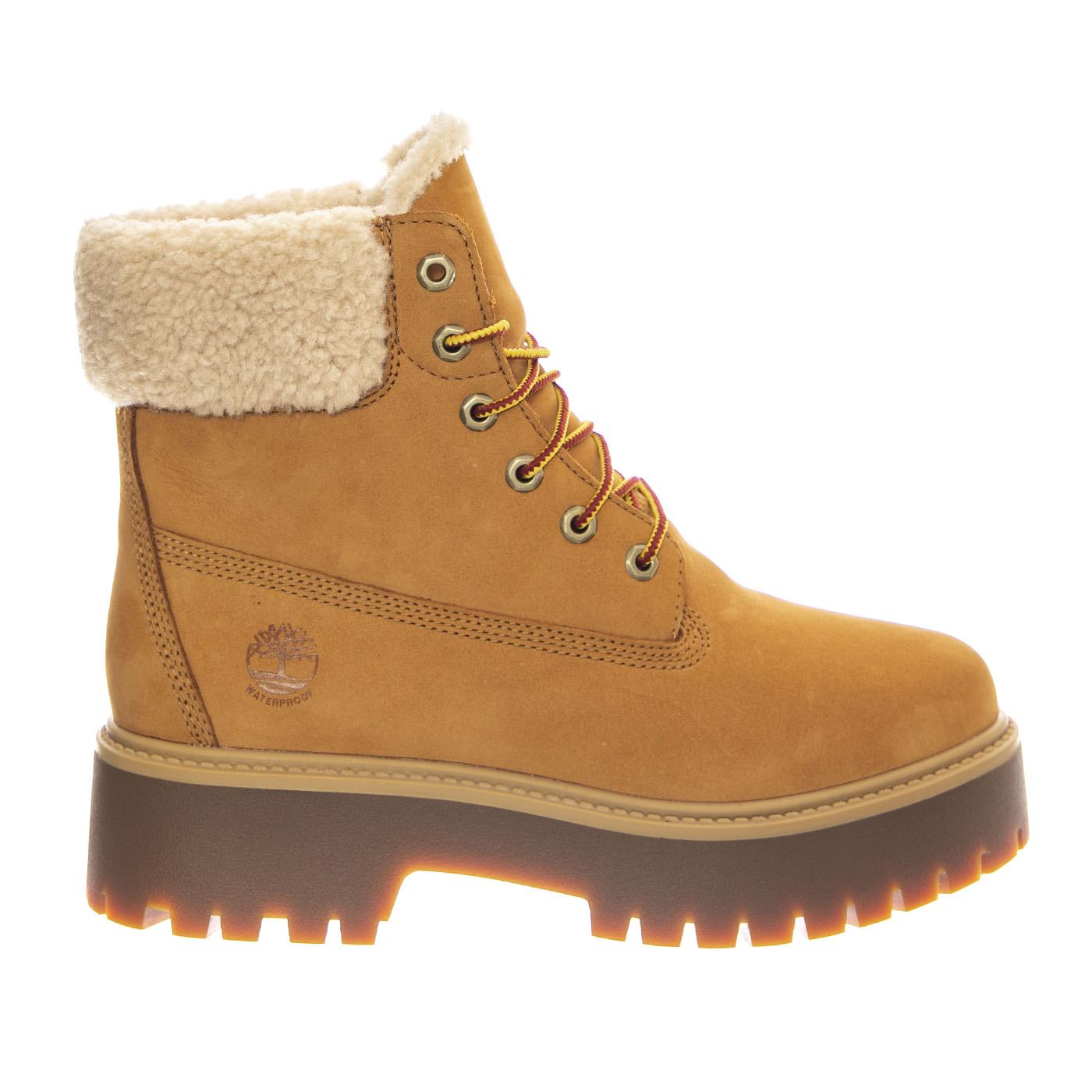Stone Street Mid Warm Lined Waterproof Boot -- Stivali Donna Impermeabili Foderati Caldi Wheat Nubuck TB0A2PU6 7541 TIMBERLAND 