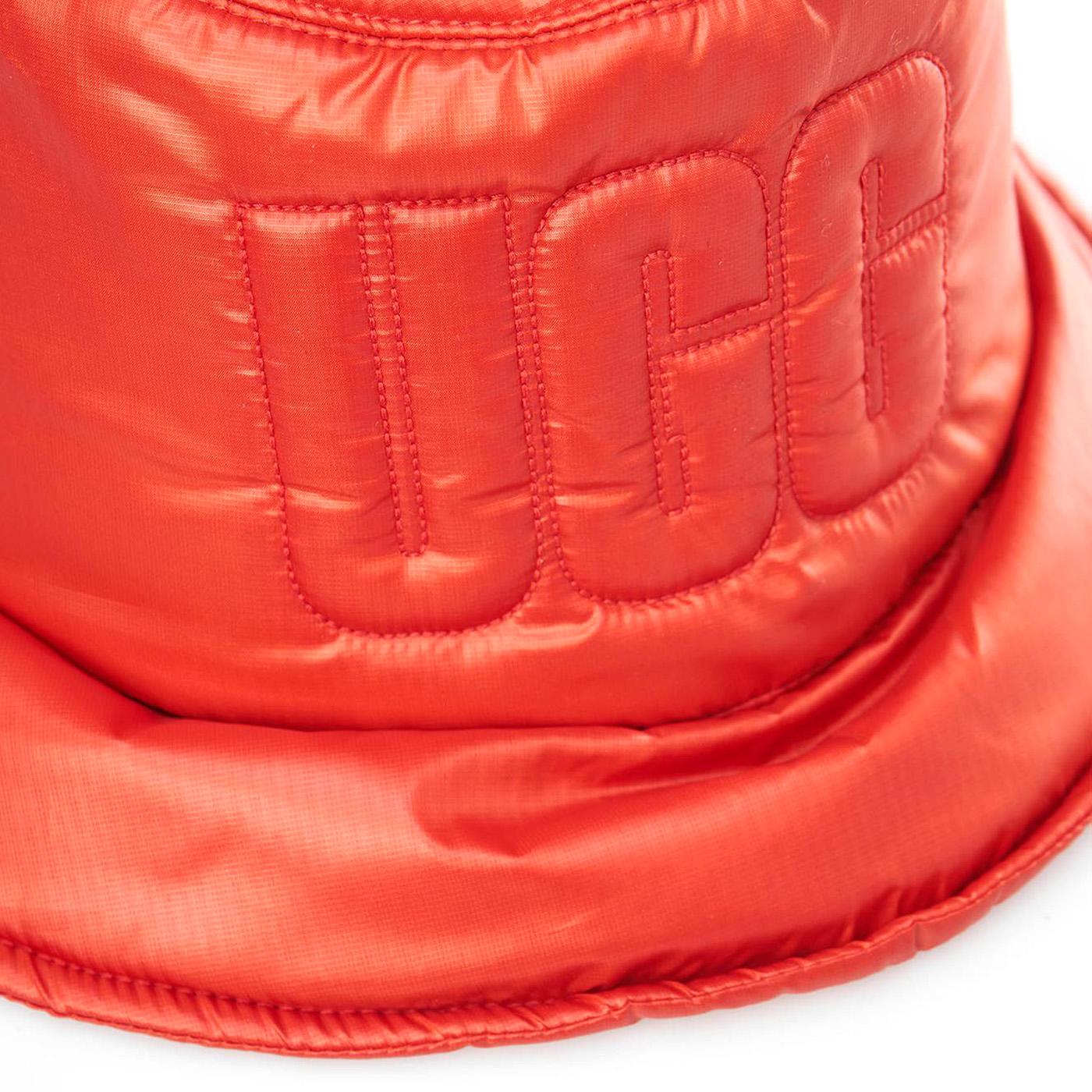 W AW Quilted Logo Bucket Hat Neon Mars - Cappello da Pescatore Arancione UGA21628-MARS  UGG 