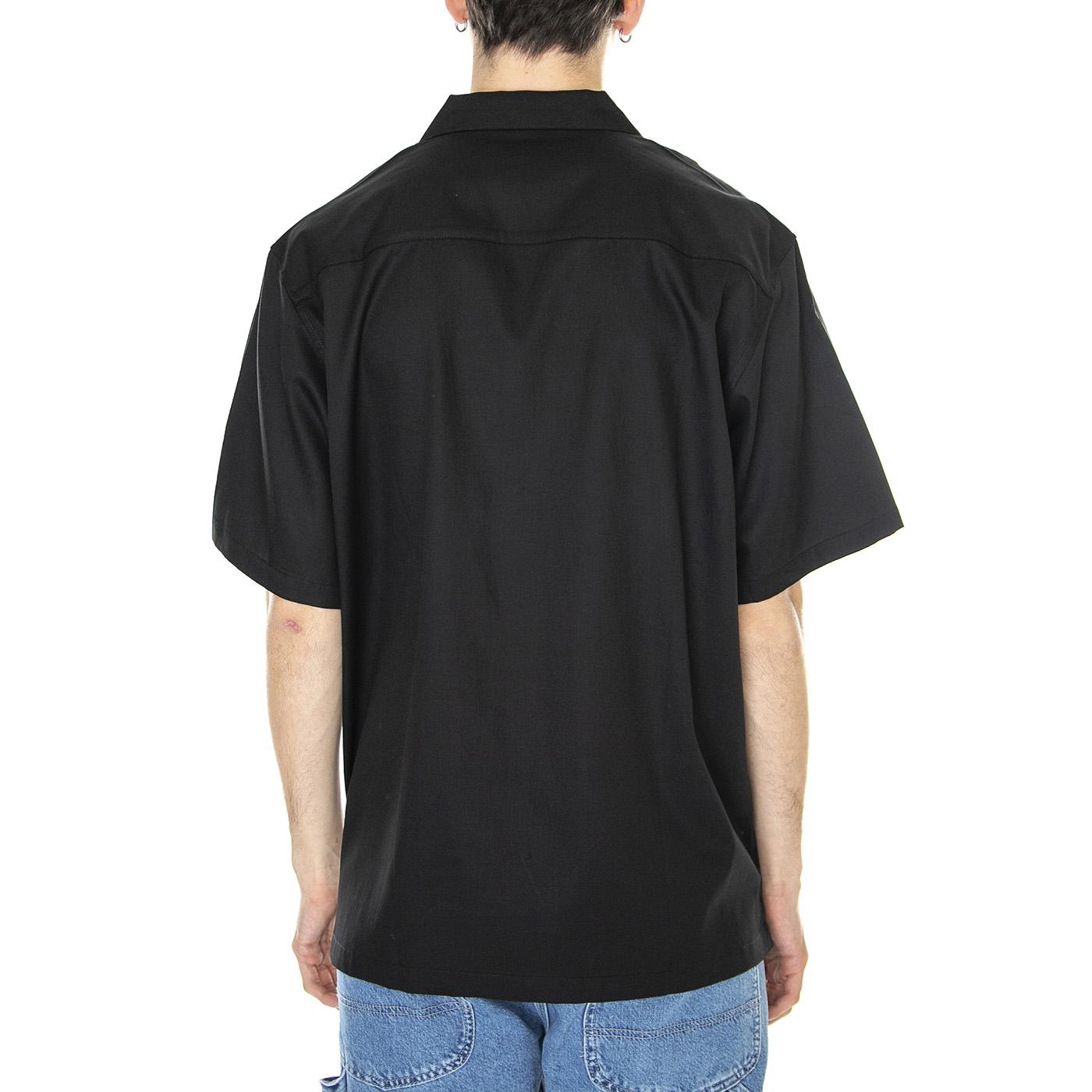 S/S Delray Shirt Black / Wax - Camicia Maniche Corte Uomo Nera I031465-K02XX  CARHARTT WIP 