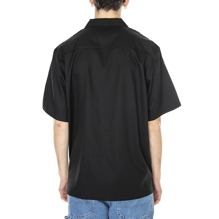 S/S Delray Shirt Black / Wax - Camicia Maniche Corte Uomo Nera I031465-K02XX  CARHARTT WIP 