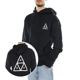 HUF Set TT P/O Hoodie – Schwarzer Herren-Hoodie von HUF Men