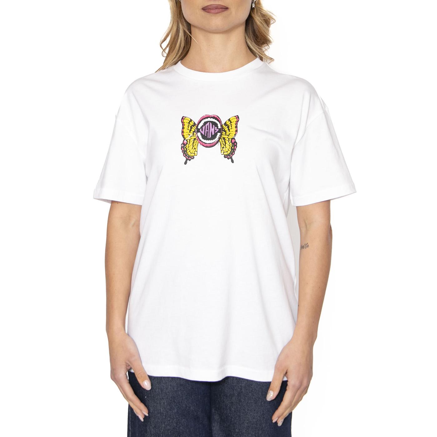 ETHEREAL OS SS White - Maglietta Girocollo Donna Bianca VN000NXCWHT1  VANS 