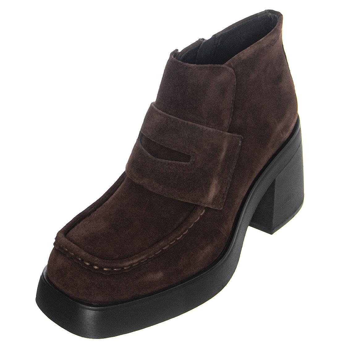 Brooke Cow Suede Espresso - Stivaletti Profilo alla Caviglia Donna Marroni VBS5244-140-36  VAGABOND 