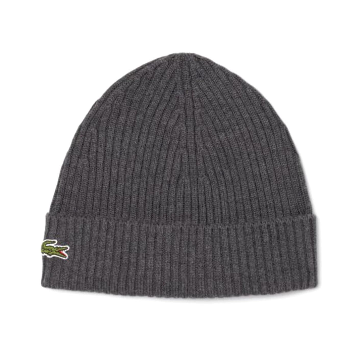 Berretto 050 Beanie Hat Grey - Berretto a Maglia Grigio RB0001-050 . LACOSTE 