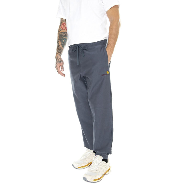 American Script Jogging Pant Ore - Pantaloni Uomo Blu I027042.0RXX  CARHARTT WIP 