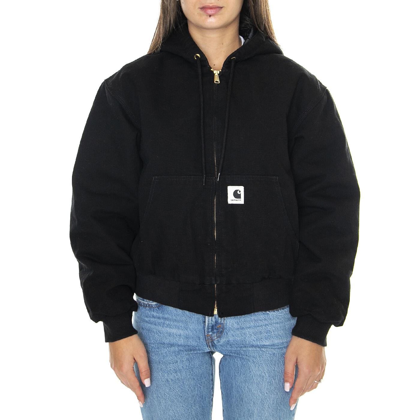 W' OG Active Jacket Black /rinsed - Giacca Donna Nera I032238.8902  CARHARTT WIP 